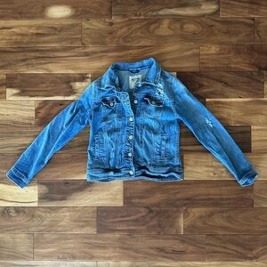 Mossimo Distressed Denim Jacket size Medium